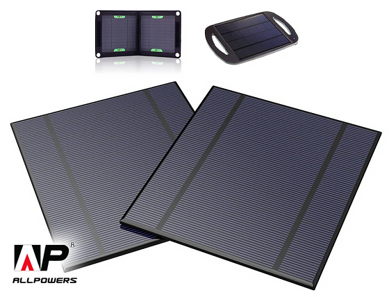 Allpowers: 2pcs 2.5W 5V/500mAh Mini DIY Solar Panel Charger Kit